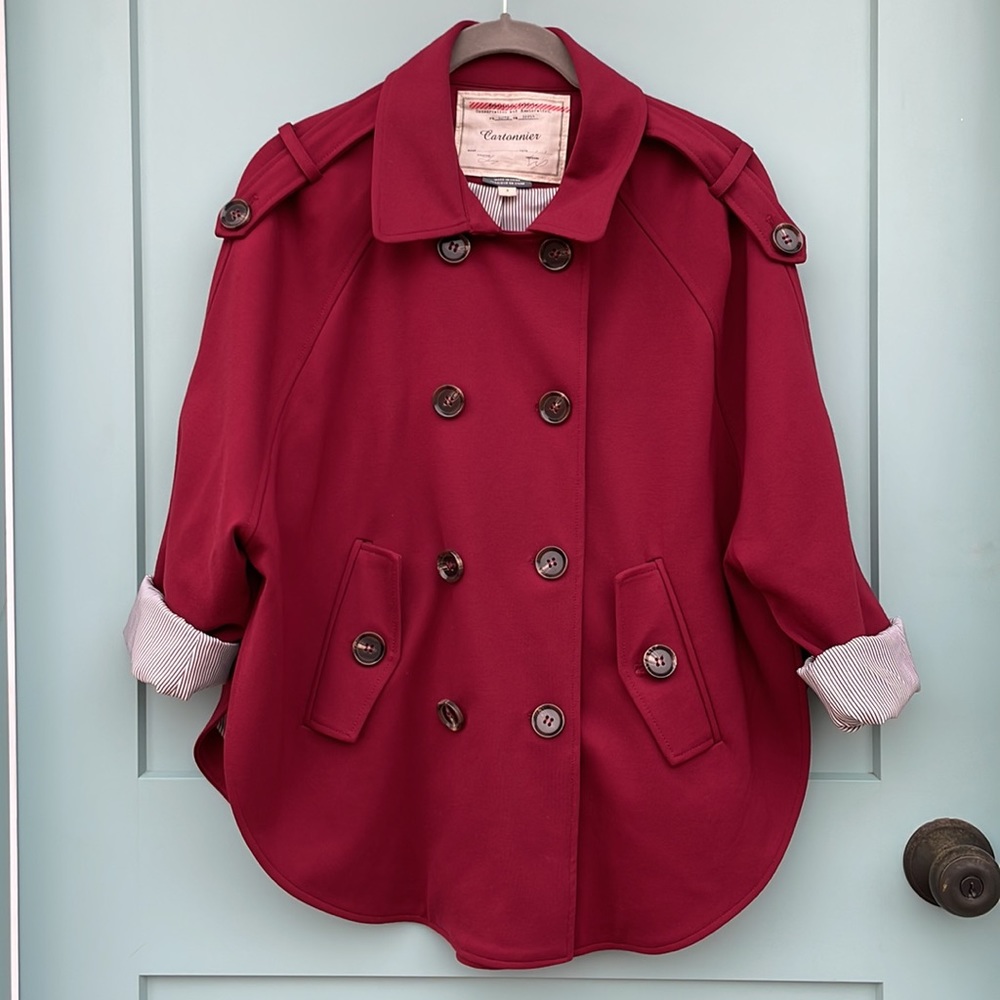 Anthro Cartonnier Cape Jacket